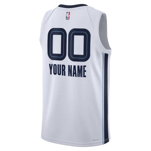 Memphis Grizzlies Nike Unisex 2022/23 Swingman Custom Jersey White - Association Edition Memphis Grizzlies Nike Unisex 2022/23 Swingman Custom Jersey White - Association Edition