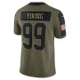 Chase Young Washington Football Team Nike 2021 Salute To Service Limited Player Jersey - Olive Chase Young Washington Football Team Nike 2021 Salute To Service Limited Player Jersey - Olive
