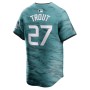 Mike Trout American League Nike 2023 MLB All-Star Game Limited Player Jersey - Teal Mike Trout American League Nike 2023 MLB All-Star Game Limited Player Jersey - Teal
