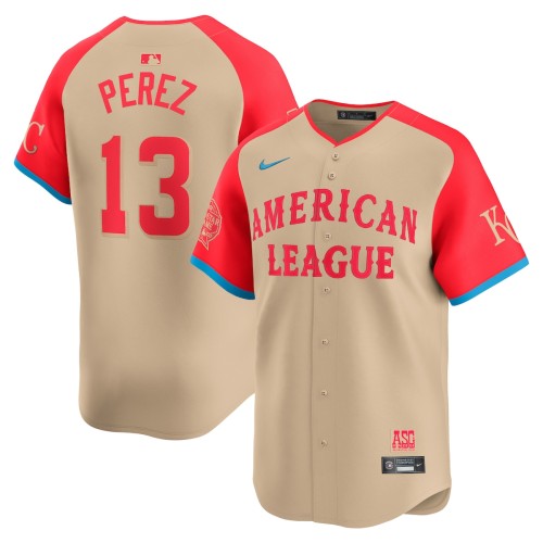 Salvador Perez American League Nike 2024 MLB All-Star Game Limited Player Jersey - Cream Salvador Perez American League Nike 2024 MLB All-Star Game Limited Player Jersey - Cream