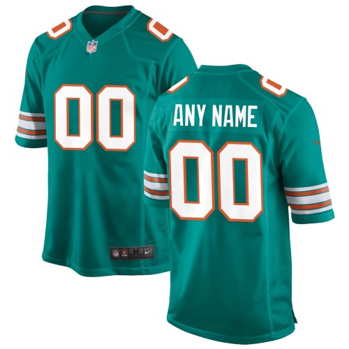 Miami Dolphins Nike Alternate Custom Game Jersey - Aqua Miami Dolphins Nike Alternate Custom Game Jersey - Aqua
