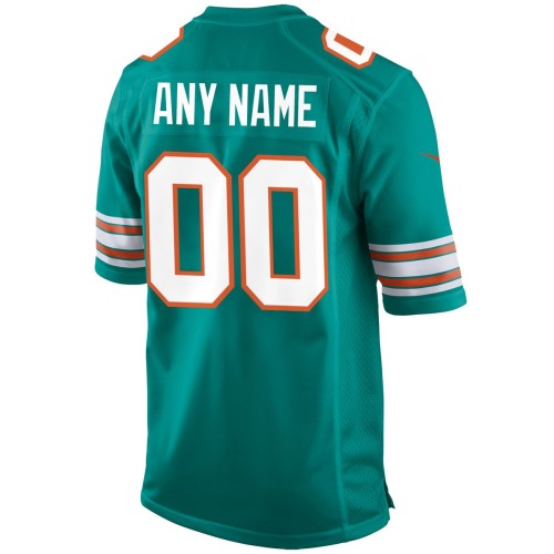 Miami Dolphins Nike Alternate Custom Game Jersey - Aqua Miami Dolphins Nike Alternate Custom Game Jersey - Aqua