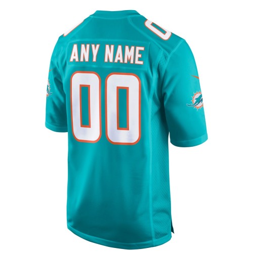 Miami Dolphins Nike Custom Game Jersey - Aqua Miami Dolphins Nike Custom Game Jersey - Aqua