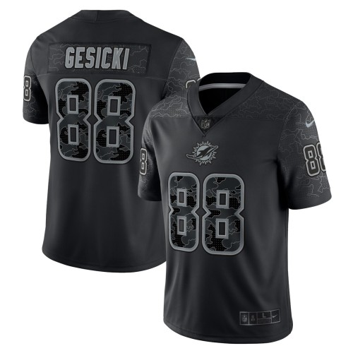 Mike Gesicki Miami Dolphins Nike RFLCTV Limited Jersey - Black Mike Gesicki Miami Dolphins Nike RFLCTV Limited Jersey - Black