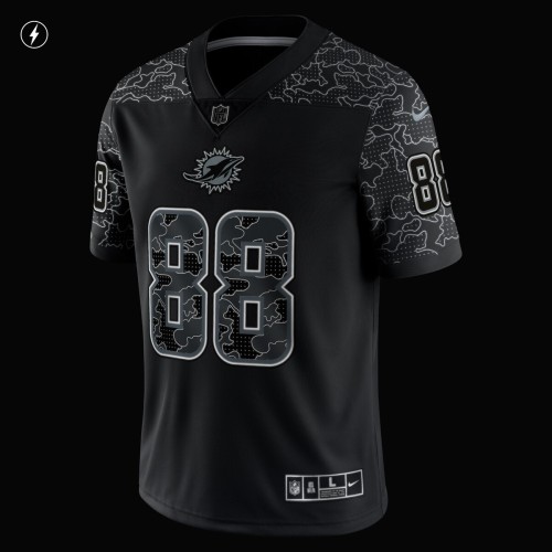 Mike Gesicki Miami Dolphins Nike RFLCTV Limited Jersey - Black Mike Gesicki Miami Dolphins Nike RFLCTV Limited Jersey - Black