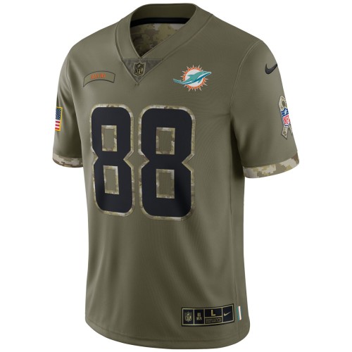 Mike Gesicki Miami Dolphins Nike 2022 Salute To Service Limited Jersey - Olive Mike Gesicki Miami Dolphins Nike 2022 Salute To Service Limited Jersey - Olive