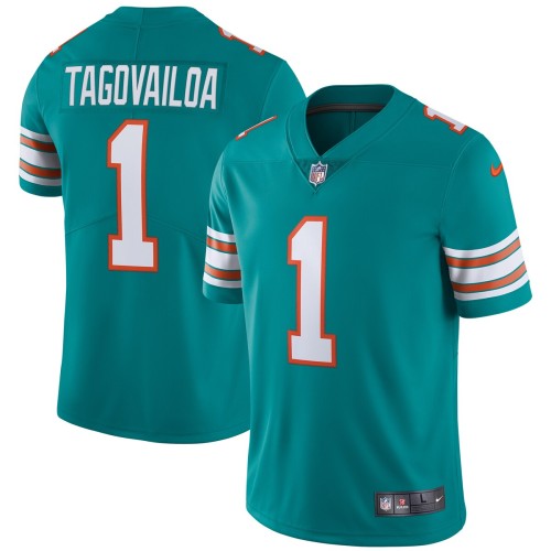 Tua Tagovailoa Miami Dolphins Nike Alternate Vapor Limited Jersey - Aqua Tua Tagovailoa Miami Dolphins Nike Alternate Vapor Limited Jersey - Aqua