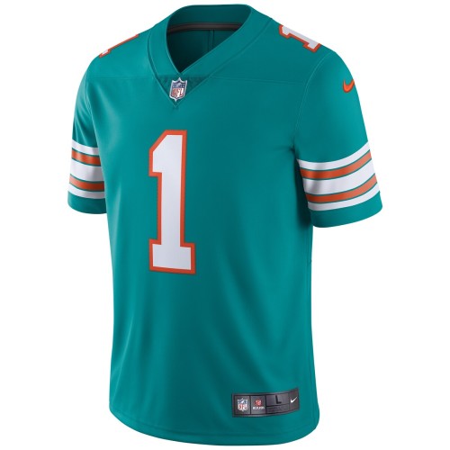 Tua Tagovailoa Miami Dolphins Nike Alternate Vapor Limited Jersey - Aqua Tua Tagovailoa Miami Dolphins Nike Alternate Vapor Limited Jersey - Aqua