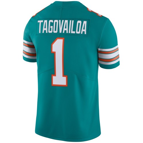 Tua Tagovailoa Miami Dolphins Nike Alternate Vapor Limited Jersey - Aqua Tua Tagovailoa Miami Dolphins Nike Alternate Vapor Limited Jersey - Aqua