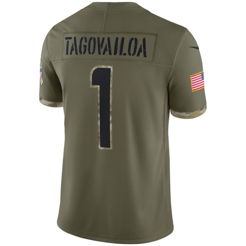 Tua Tagovailoa Miami Dolphins Nike 2022 Salute To Service Limited Jersey - Olive Tua Tagovailoa Miami Dolphins Nike 2022 Salute To Service Limited Jersey - Olive