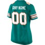 Miami Dolphins Nike Women's Alternate Custom Game Jersey - Aqua Miami Dolphins Nike Women's Alternate Custom Game Jersey - Aqua