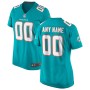 Miami Dolphins Nike Women's Custom Game Jersey - Aqua Miami Dolphins Nike Women's Custom Game Jersey - Aqua