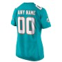Miami Dolphins Nike Women's Custom Game Jersey - Aqua Miami Dolphins Nike Women's Custom Game Jersey - Aqua