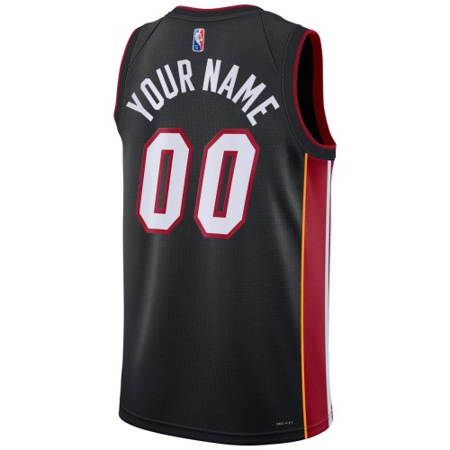 Miami Heat Nike 2021/22 Diamond Swingman Custom Jersey - Icon Edition - Black Miami Heat Nike 2021/22 Diamond Swingman Custom Jersey - Icon Edition - Black