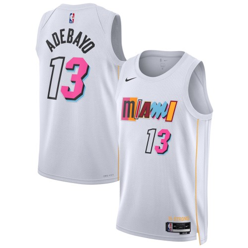 Bam Adebayo Miami Heat Nike Unisex 2022/23 Swingman Jersey - City Edition - White Bam Adebayo Miami Heat Nike Unisex 2022/23 Swingman Jersey - City Edition - White