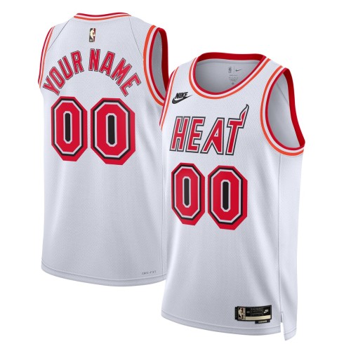 Miami Heat Nike Unisex 2022/23 Custom Swingman Jersey - Classic Edition - White Miami Heat Nike Unisex 2022/23 Custom Swingman Jersey - Classic Edition - White