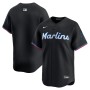 Miami Marlins Nike Alternate Limited Jersey – Black Miami Marlins Nike Alternate Limited Jersey – Black