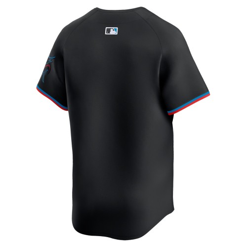 Miami Marlins Nike Alternate Limited Jersey – Black Miami Marlins Nike Alternate Limited Jersey – Black
