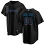 Miami Marlins Nike Alternate Replica Custom Jersey - Black Miami Marlins Nike Alternate Replica Custom Jersey - Black