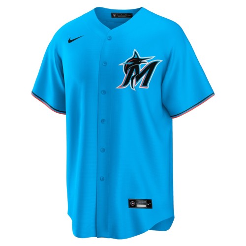 Miami Marlins Nike Alternate Replica Team Jersey - Blue Miami Marlins Nike Alternate Replica Team Jersey - Blue