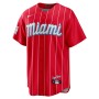 Brian Anderson Miami Marlins Nike City Connect Replica Player Jersey - Red Brian Anderson Miami Marlins Nike City Connect Replica Player Jersey - Red