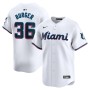 Jake Burger Miami Marlins Nike Home Limited Player Jersey - White Jake Burger Miami Marlins Nike Home Limited Player Jersey - White