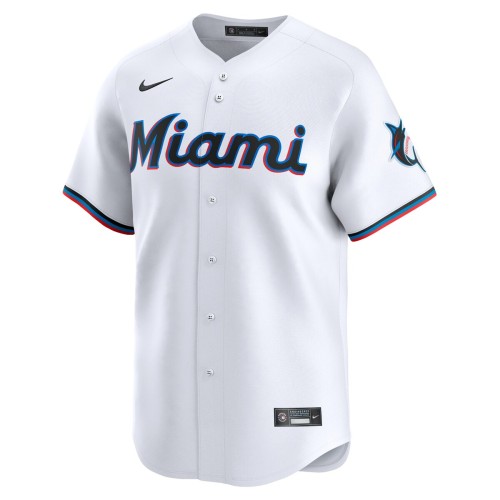 Jake Burger Miami Marlins Nike Home Limited Player Jersey - White Jake Burger Miami Marlins Nike Home Limited Player Jersey - White