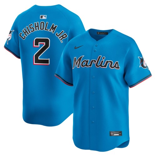 Jazz Chisholm Jr. Miami Marlins Nike Alternate Limited Player Jersey – Blue Jazz Chisholm Jr. Miami Marlins Nike Alternate Limited Player Jersey – Blue