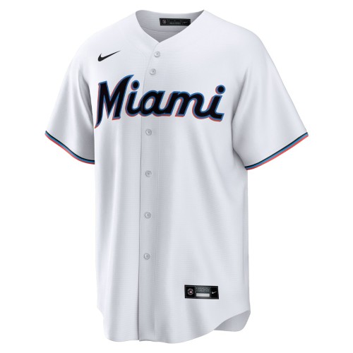 Jazz Chisholm Jr. Miami Marlins Nike Home Replica Player Jersey - White Jazz Chisholm Jr. Miami Marlins Nike Home Replica Player Jersey - White