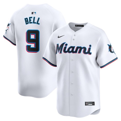 Josh Bell Miami Marlins Nike Home Limited Player Jersey - White Josh Bell Miami Marlins Nike Home Limited Player Jersey - White