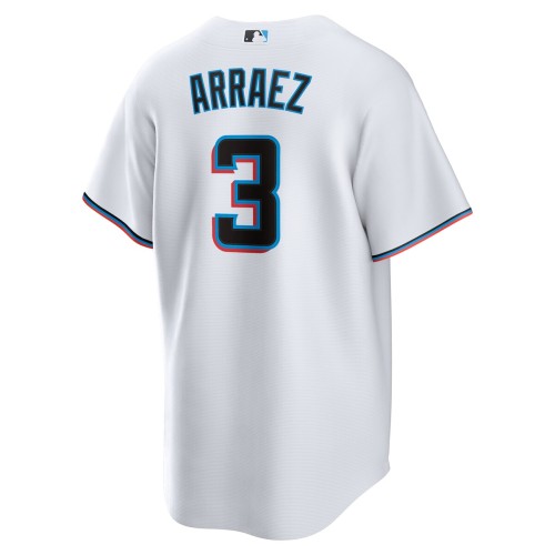 Luis Arraez Miami Marlins Nike Home Replica Player Jersey - White Luis Arraez Miami Marlins Nike Home Replica Player Jersey - White