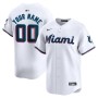 Miami Marlins Nike Home Limited Custom Jersey - White Miami Marlins Nike Home Limited Custom Jersey - White