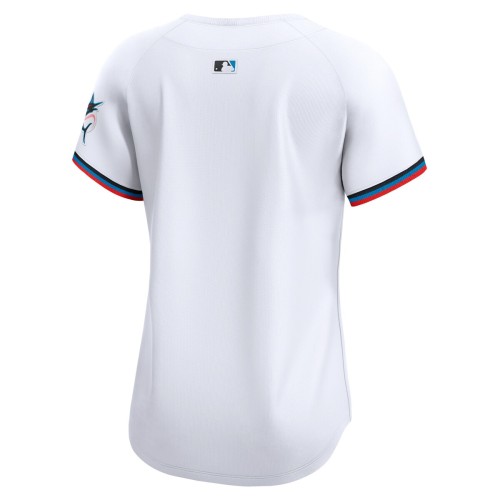 Miami Marlins Nike Women's Home Limited Jersey - White Miami Marlins Nike Women's Home Limited Jersey - White