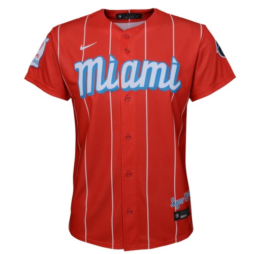 Brian Anderson Miami Marlins Nike Youth City Connect Replica Player Jersey - Red Brian Anderson Miami Marlins Nike Youth City Connect Replica Player Jersey - Red