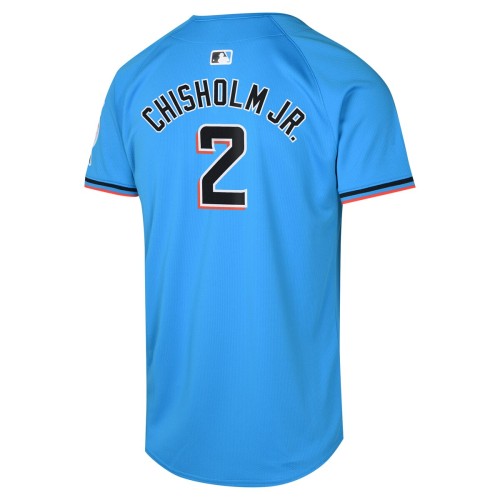 Jazz Chisholm Jr. Miami Marlins Nike Youth Alternate Limited Player Jersey – Blue Jazz Chisholm Jr. Miami Marlins Nike Youth Alternate Limited Player Jersey – Blue