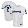 Jazz Chisholm Miami Marlins Nike Youth Home Limited Player Jersey - White Jazz Chisholm Miami Marlins Nike Youth Home Limited Player Jersey - White