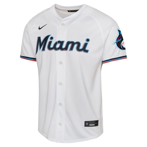 Jazz Chisholm Miami Marlins Nike Youth Home Limited Player Jersey - White Jazz Chisholm Miami Marlins Nike Youth Home Limited Player Jersey - White