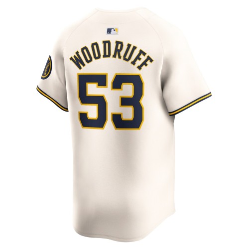 Brandon Woodruff Milwaukee Brewers Nike Home Limited Player Jersey - Cream Brandon Woodruff Milwaukee Brewers Nike Home Limited Player Jersey - Cream
