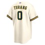 Brice Turang Milwaukee Brewers Nike Home Replica Player Jersey - Cream Brice Turang Milwaukee Brewers Nike Home Replica Player Jersey - Cream