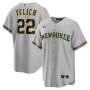 Christian Yelich Milwaukee Brewers Nike Alternate Replica Player Jersey - Gray Christian Yelich Milwaukee Brewers Nike Alternate Replica Player Jersey - Gray