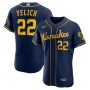 Christian Yelich Milwaukee Brewers Nike 50th Season Alternate Authentic Player Jersey - Navy Christian Yelich Milwaukee Brewers Nike 50th Season Alternate Authentic Player Jersey - Navy