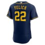 Christian Yelich Milwaukee Brewers Nike 50th Season Alternate Authentic Player Jersey - Navy Christian Yelich Milwaukee Brewers Nike 50th Season Alternate Authentic Player Jersey - Navy