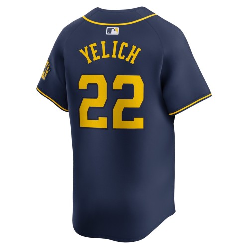 Christian Yelich Milwaukee Brewers Nike Alternate Limited Player Jersey – Navy Christian Yelich Milwaukee Brewers Nike Alternate Limited Player Jersey – Navy