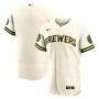 Milwaukee Brewers Nike Home Authentic Team Jersey - Cream Milwaukee Brewers Nike Home Authentic Team Jersey - Cream
