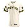 Milwaukee Brewers Nike Home Authentic Team Jersey - Cream Milwaukee Brewers Nike Home Authentic Team Jersey - Cream