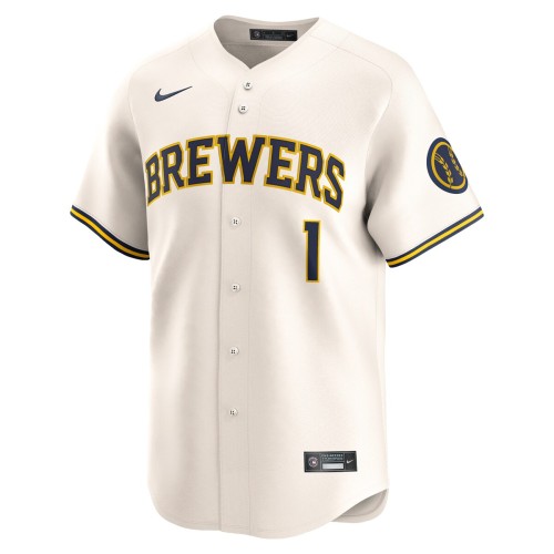 Milwaukee Brewers Nike #1 Dad Home Limited Jersey - Cream Milwaukee Brewers Nike #1 Dad Home Limited Jersey - Cream