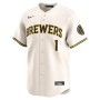 Milwaukee Brewers Nike #1 Dad Home Limited Jersey - Cream Milwaukee Brewers Nike #1 Dad Home Limited Jersey - Cream