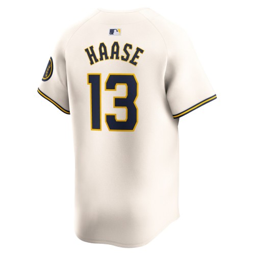 Eric Haase Milwaukee Brewers Nike Home Limited Player Jersey - Cream