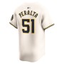 Freddy Peralta Milwaukee Brewers Nike Home Limited Player Jersey - Cream Freddy Peralta Milwaukee Brewers Nike Home Limited Player Jersey - Cream