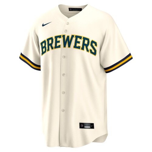 Joey Wiemer Milwaukee Brewers Nike Home Replica Player Jersey - Cream Joey Wiemer Milwaukee Brewers Nike Home Replica Player Jersey - Cream
